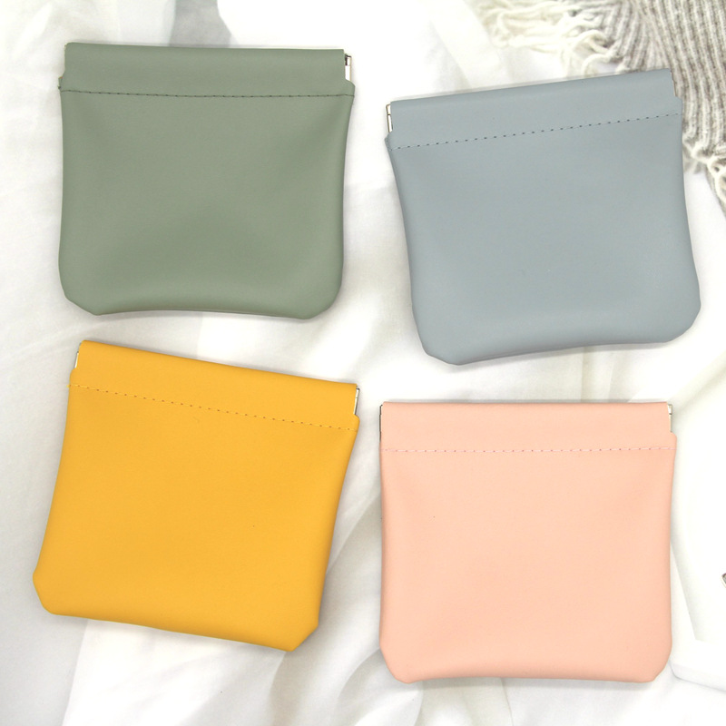 Portable Cosmetic Bag Portable Small Mouth Red Envelope Data Line Sundries Storage Bag Mini Bag Automatic Closure Mummy Bag