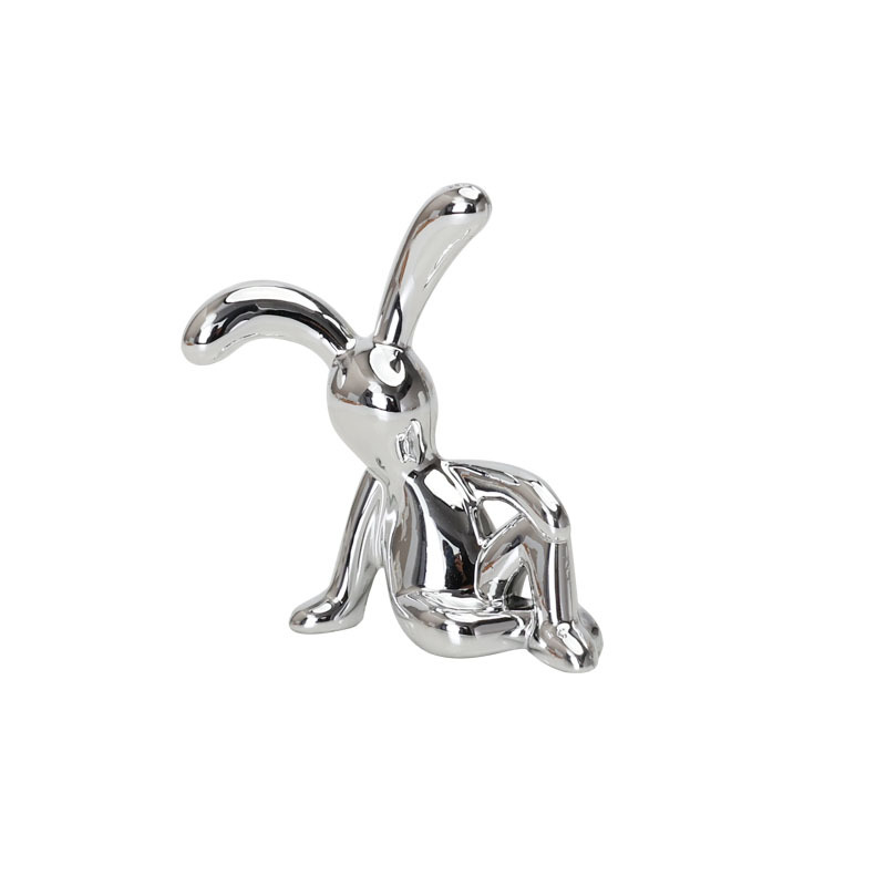 Entrance Entrance Long-eared Rabbit Decoration Ornaments Modern Simple Sitting Jewelry Box Handle Handle Tissue Box Ornaments
