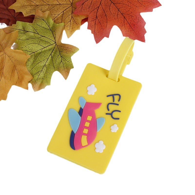 Spot wholesale all kinds of soft luggage tag cartoon luggage tag boarding pass suitcase identification tag