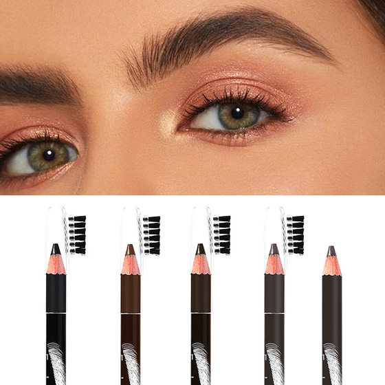 Ushas European and American Cross-Border Spot Eyebrow Pencil Dyed Eyebrow Cream Long-Lasting Waterproof Not Easy to Fade Eyebrows Black Export