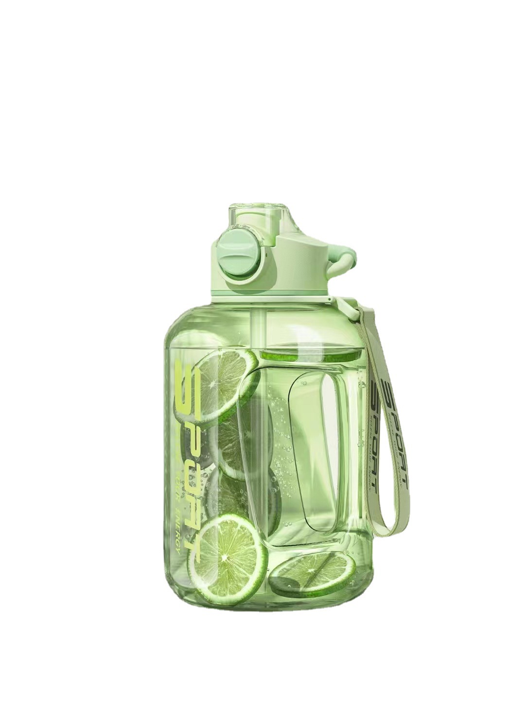Super Capacity Ton Ton Barrel Water Cup Summer Sports Men's and Women's High Color Value Kettle High Temperature Resistant Plastic Space Cup