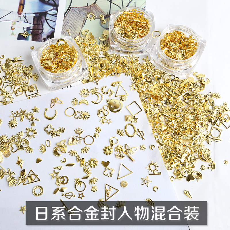 金屬合金封入物配件 水晶滴膠手工DIY飾品材料包 手機殼成品裝飾A