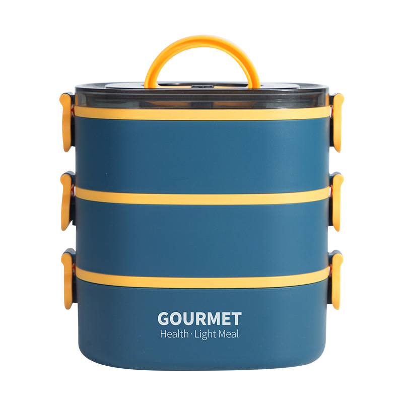 New Student Canteen Lunch Box Large-capacity Multi-layer Portable Lunch Box for Office workers Microwave Heating Lunch Box