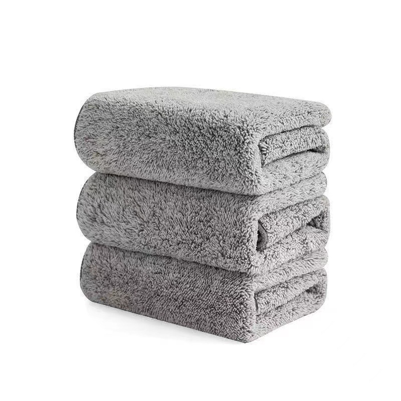 Bamboo charcoal fiber kitchen lazy Rag oil-free lint-free dish cloth oil-removing strong absorbent thickened scouring pad