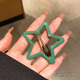 green five-pointed star