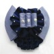 Three rows of diamonds - blue - blue mesh
