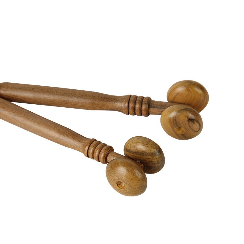 Wooden sandalwood massager hand push roller health massage multifunctional Meridian massager wooden crafts