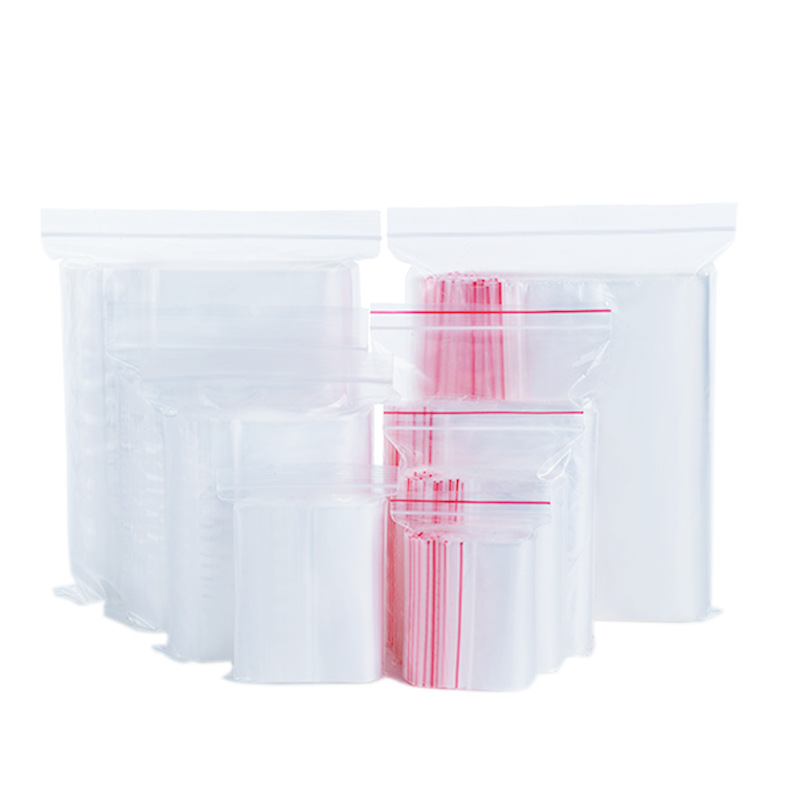 Spot pe self-sealing bag transparent sealed bag plastic bag jewelry packaging bag storage plastic bag wholesale