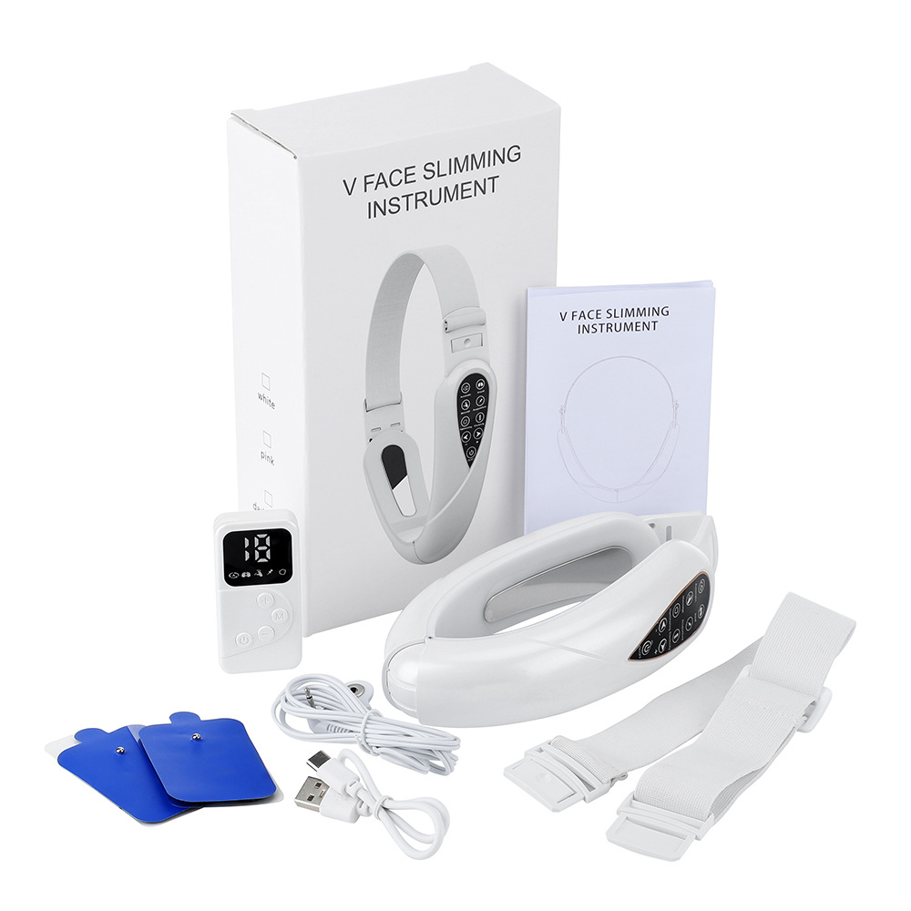 Micro-current face-lifting instrument Facial V-shaped face-lifting instrument Facial massage lifting and tightening beauty instrument Multifunctional face-lifting instrument