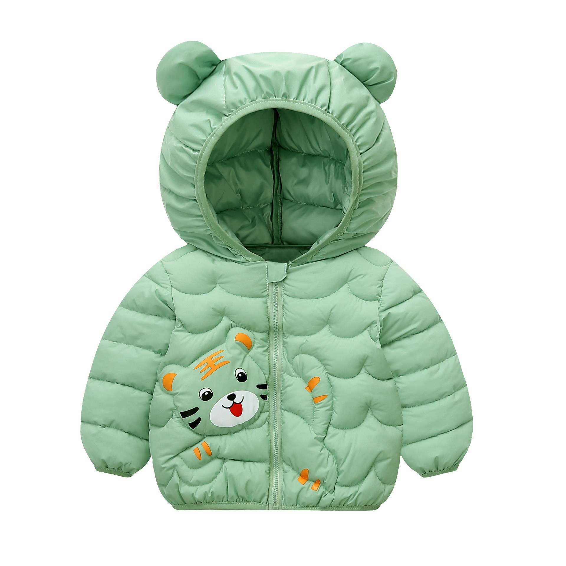 Children's down cotton-padded clothes cartoon boys and girls cotton-padded clothes medium and small children baby cotton-padded jacket live broadcast delivery cross-border