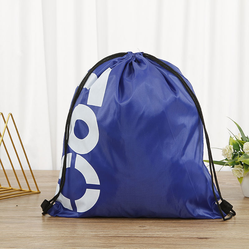 Custom Polyester 210d Bundle Pocket Drawstring Backpack Waterproof Swimming Training Sports Event Bag Custom LOGO