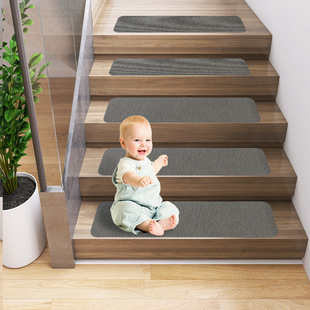 Glue-free self-adhesive self-priming striped stair anti-slip mat light luxury carpet floor mat wholesale Amazon cross-border a generation of hair
