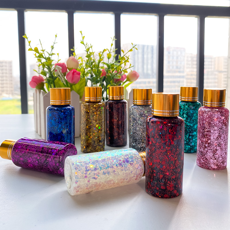 VERONNI Mermaid Scales Stage Makeup Sequins Face Body Lotion Glitter Eye Shadow Colorful Polarized Children's Performance