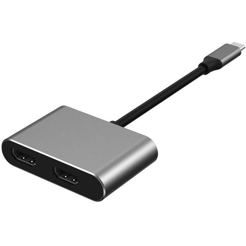 2-in-1 Type-c to Hdmi コンバータドック Macbook ラップトップ USB ハブデジタルコンピュータアクセサリー高解像度マルチメディアインターフェイス|undefined