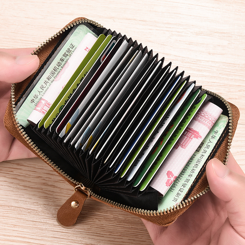 Card Holder Men's Anti-degaussing and Theft Certificate Card Holder Small Multi-card Organ Card Holder Large Capacity Women's Bank Card Holder