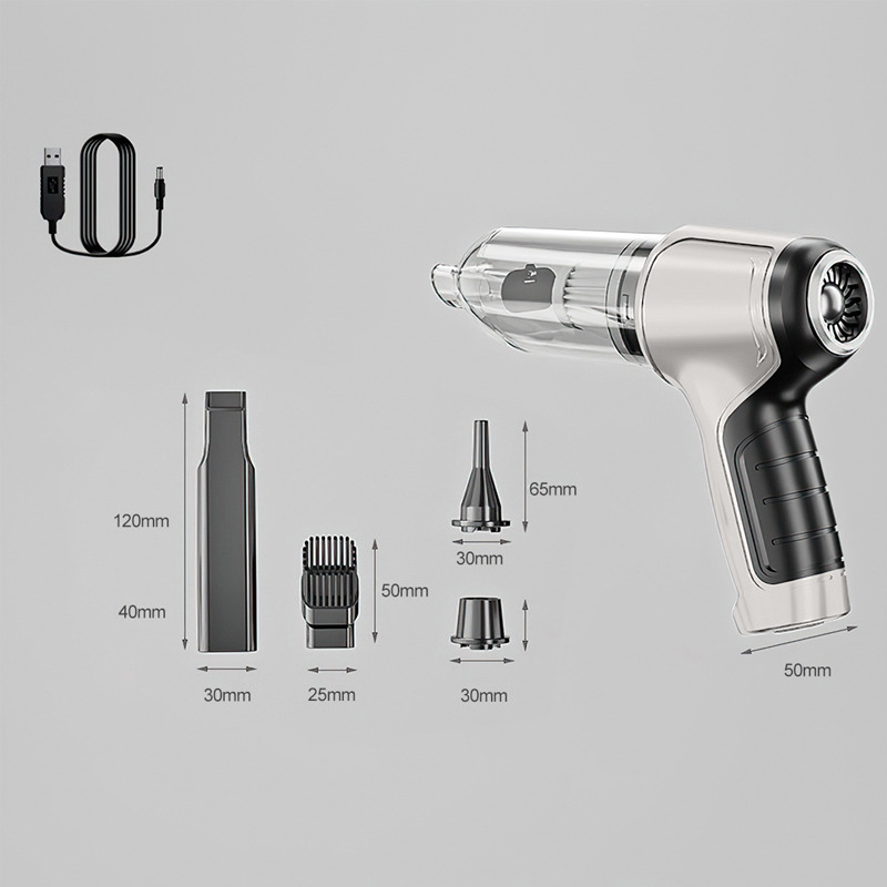 ポータブル車の掃除機ワイヤレスブラシレス吸引機家庭用車使用ペットの毛リムーバーハンドヘルド掃除機|undefined