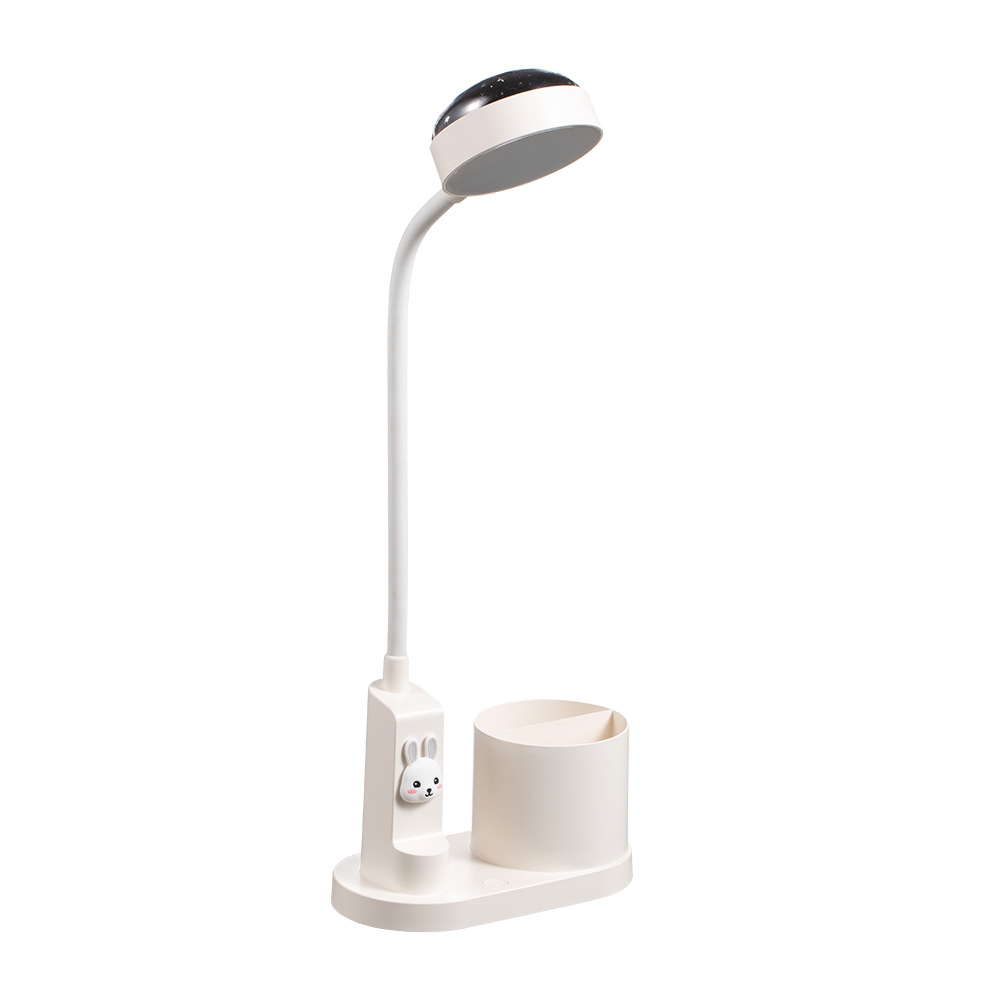 Bedroom dormitory students children learning usb charging multifunctional projection atmosphere lamp pen holder reading led desk lamp