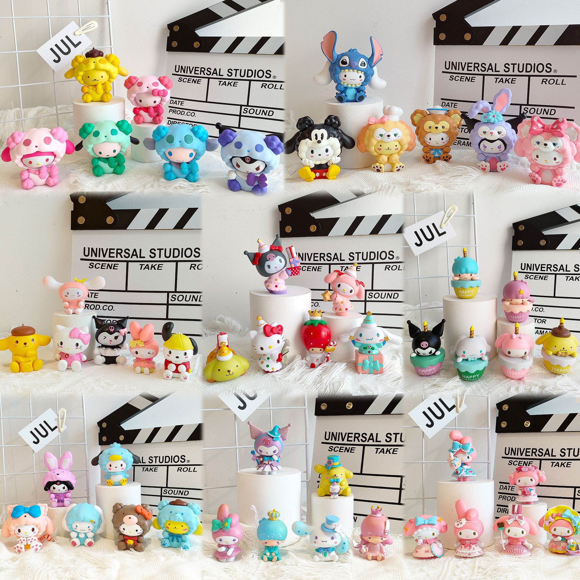 In stock factory wholesale hot selling online celebrity live broadcast decoration KT cat Yugui dog melti solid pvc hand-made doll
