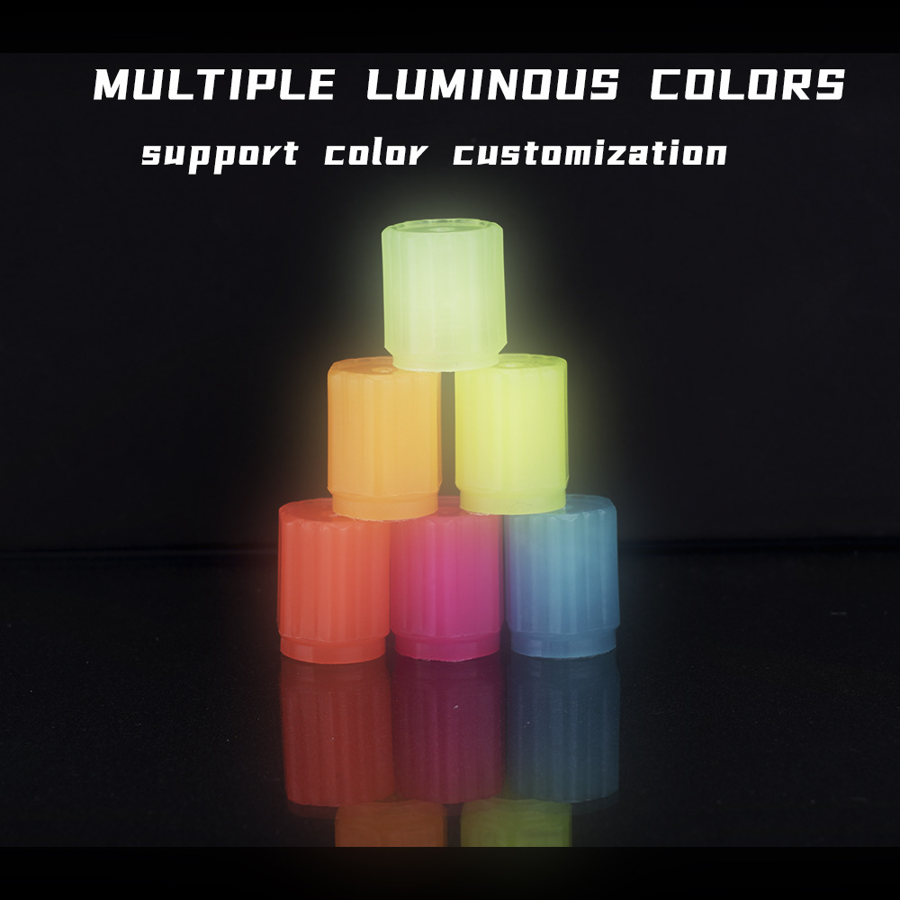 Luminous valve valve green powder blue yellow red car tire valve cap motorcycle valve core luminous nozzle
