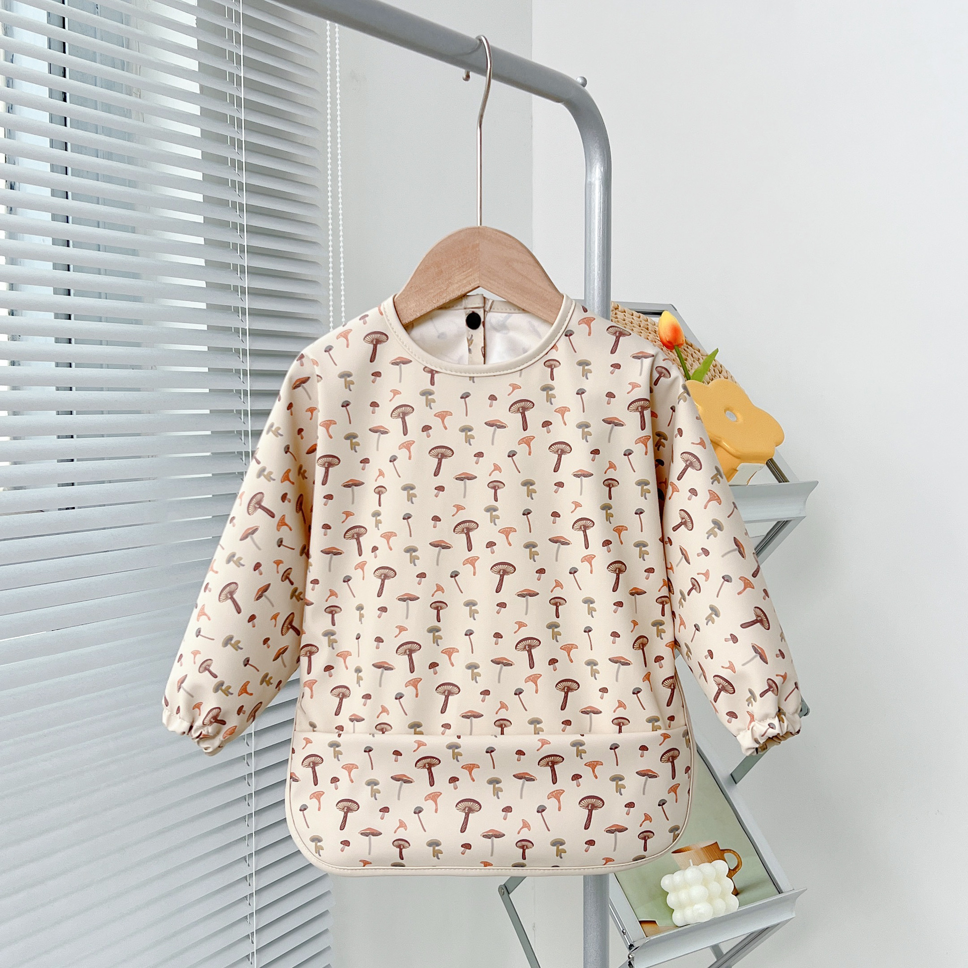 New Danish Children's Waterproof Anti-Dressing Painting Apron Baby Bib Meal Bag Baby's Meal Clothes Dirty-proof Cover