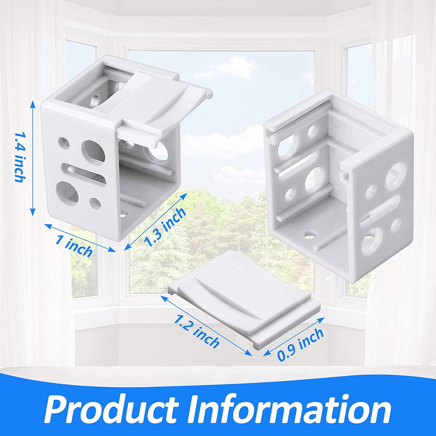 Venetian blinds at both ends mounting code accessories White 25MM1 inch plastic mounting bracket mounting code parts