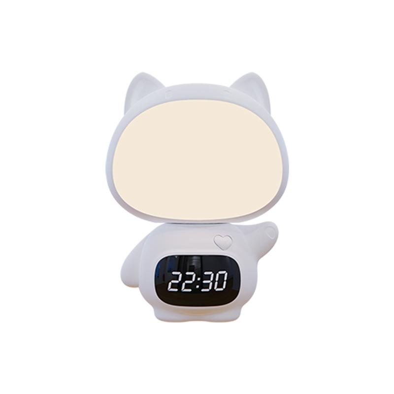 Cute New Fat Cat clock night light cute animal plug dual-purpose night light intelligent remote control clock light