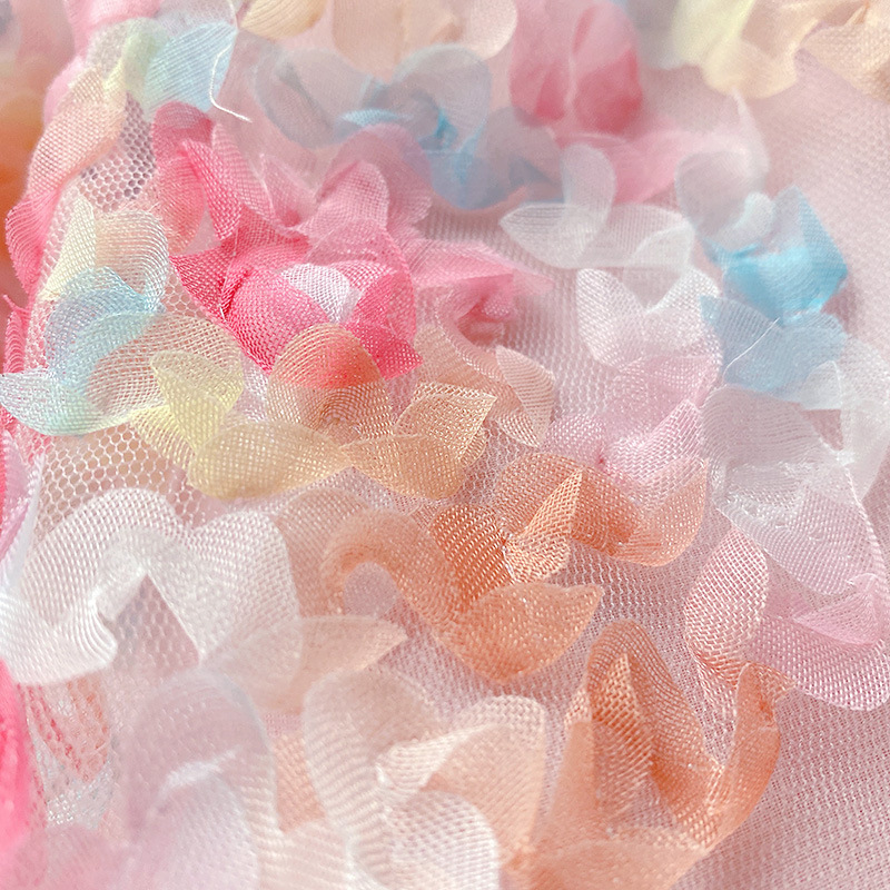 AI le rabbit girl dress 2022 summer New Girl Three-dimensional flower fairy princess dress RX685