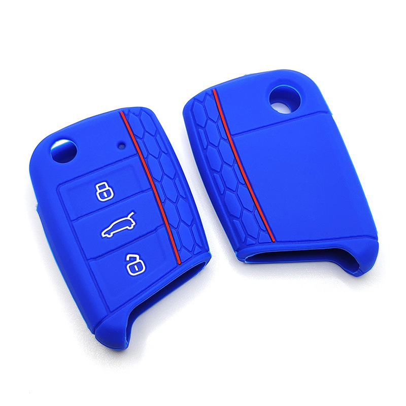 Suitable for VW Volkswagen Lingdu Golf 7 Touran L Jialv Tiguan L Tuang Silicone Key Snap Protective Cover