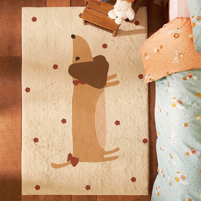 Simple Cute Living Room Bedroom Carpet Children's Room Full Shop Game Crawling Mat Bedside Blanket Cashmere Carpet Mat