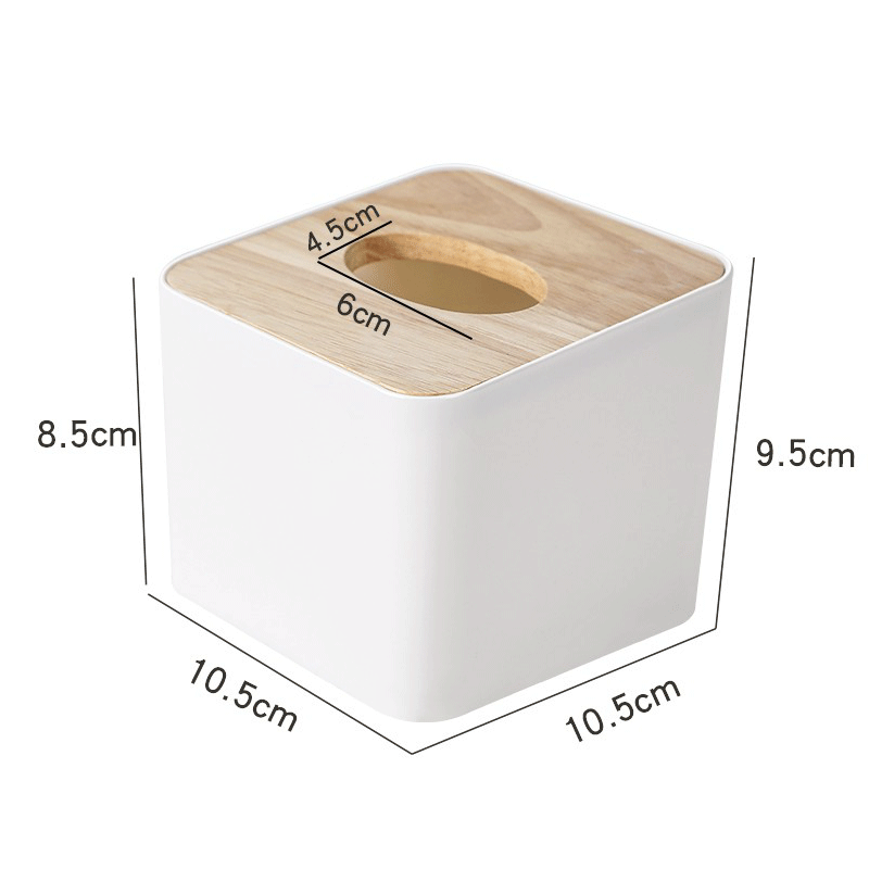 European-style thickened tissue box household living room creative napkin box with lid tissue box wooden storage box hotel paper box
