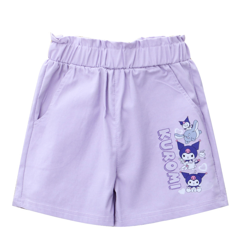 2024 girls shorts summer new children's clothing hot pants pants cartoon printing cute summer foreign trade a generation of hair