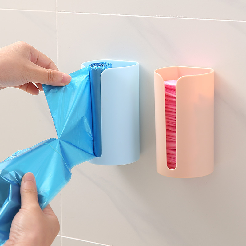 Garbage bag storage box wall-mounted storage box removable garbage bag storage box kitchen storage plastic box