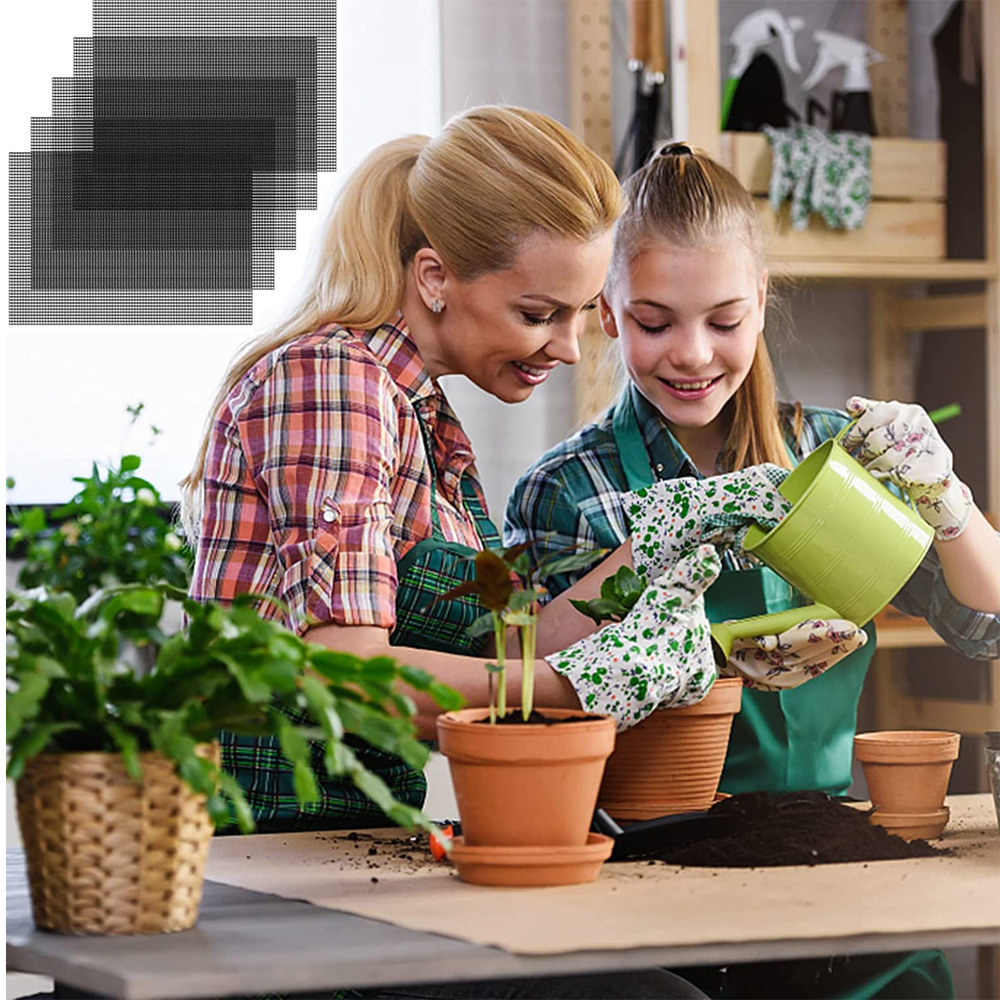 20*30cm flowerpot bottom net pad rectangular fleshy potted bottom pad bottom hole gasket bottom mesh leak-proof soil