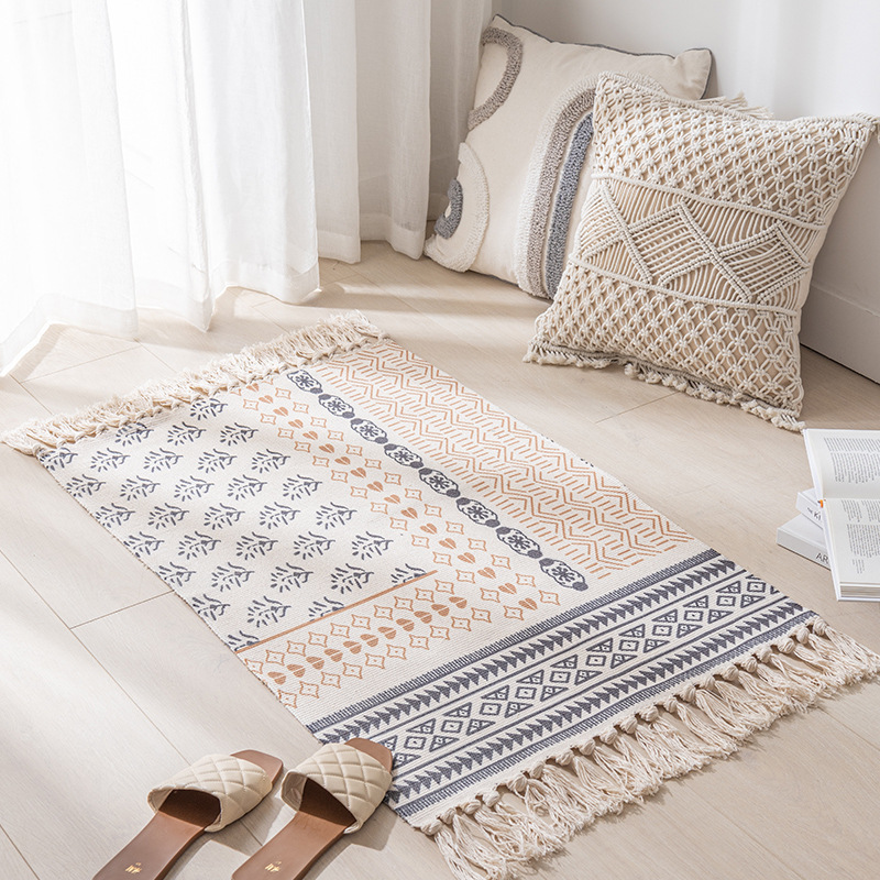 Foreign Trade Nordic Carpet Living Room Moroccan ins Style Advanced Sofa Coffee Table Blanket Bedroom Mat Simple Floor Mat