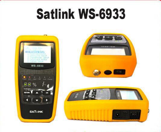 Satlink WS-6933 DVB-S2 satellite star finder WS6933 star finder with flashlight 2.1 inch