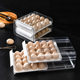 Egg Storage Box Kitchen Refrigerator Drop-resistant Anti-rolling Multi-layer Push-pull Sub-pack Transparent Drawer-type Egg Box with Lid