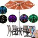 Amazon Outdoor Solar Umbrella Light String Garden Lawn Parasol Light Band 104 Lights Solar Umbrella Light String