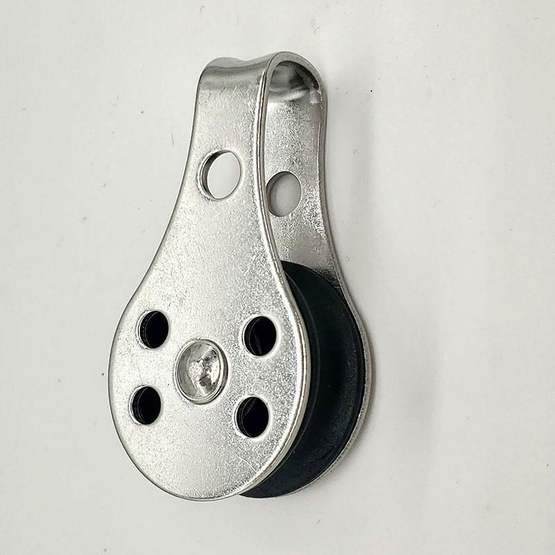 Stainless steel nylon pulley marine hardware single pulley wire rope pulley traction pulley driving wire wheel