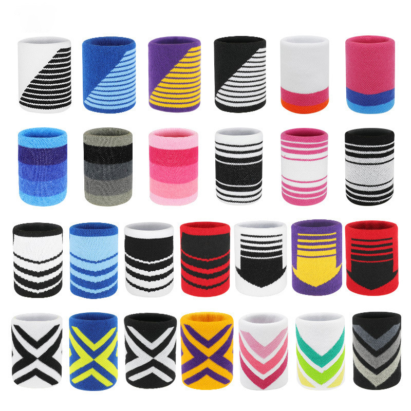 Sports Wrist Bracer Running Football Basketball Tennis Men's Breathable Wrist Band Badminton Wrist Sweat Absorbing Fitness Wrist Bracer