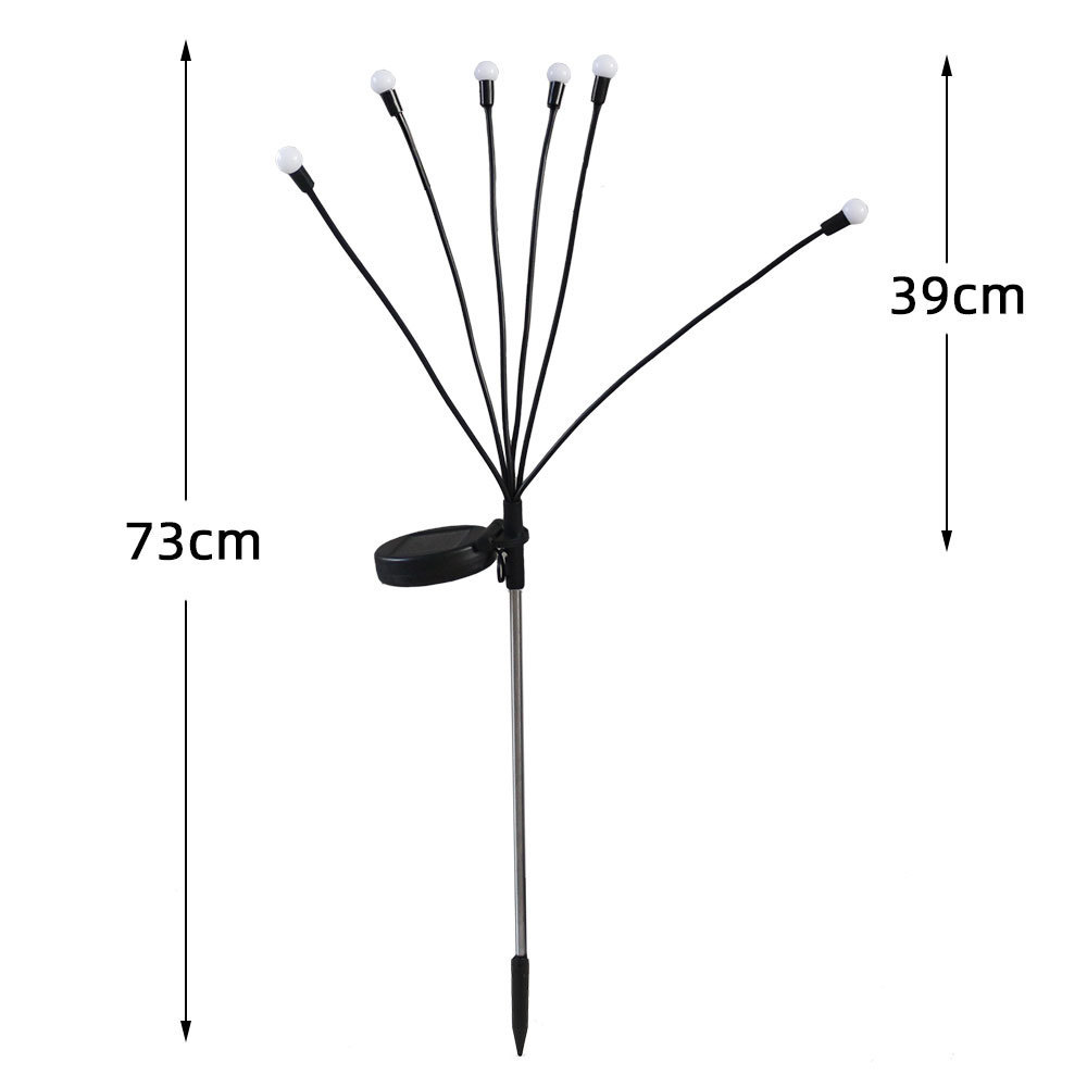 Solar outdoor light Firefly light garden light lawn light Courtyard atmosphere Light Plant light waterproof floor light