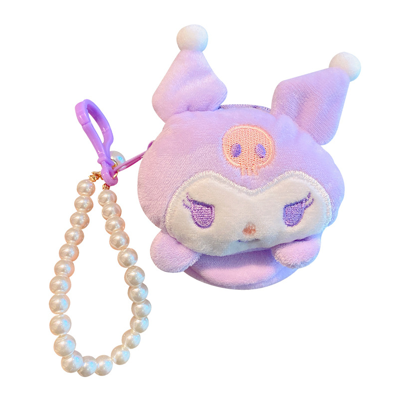 Sanrio children's cartoon bag 2023 autumn and winter New cute little girl messenger bag plush coin purse bag
