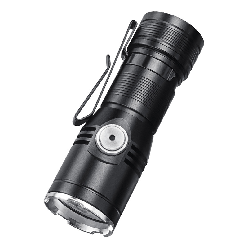 New mini integrated strong flashlight 2050LM highlight with pen clip portable magnetic maintenance flashlight