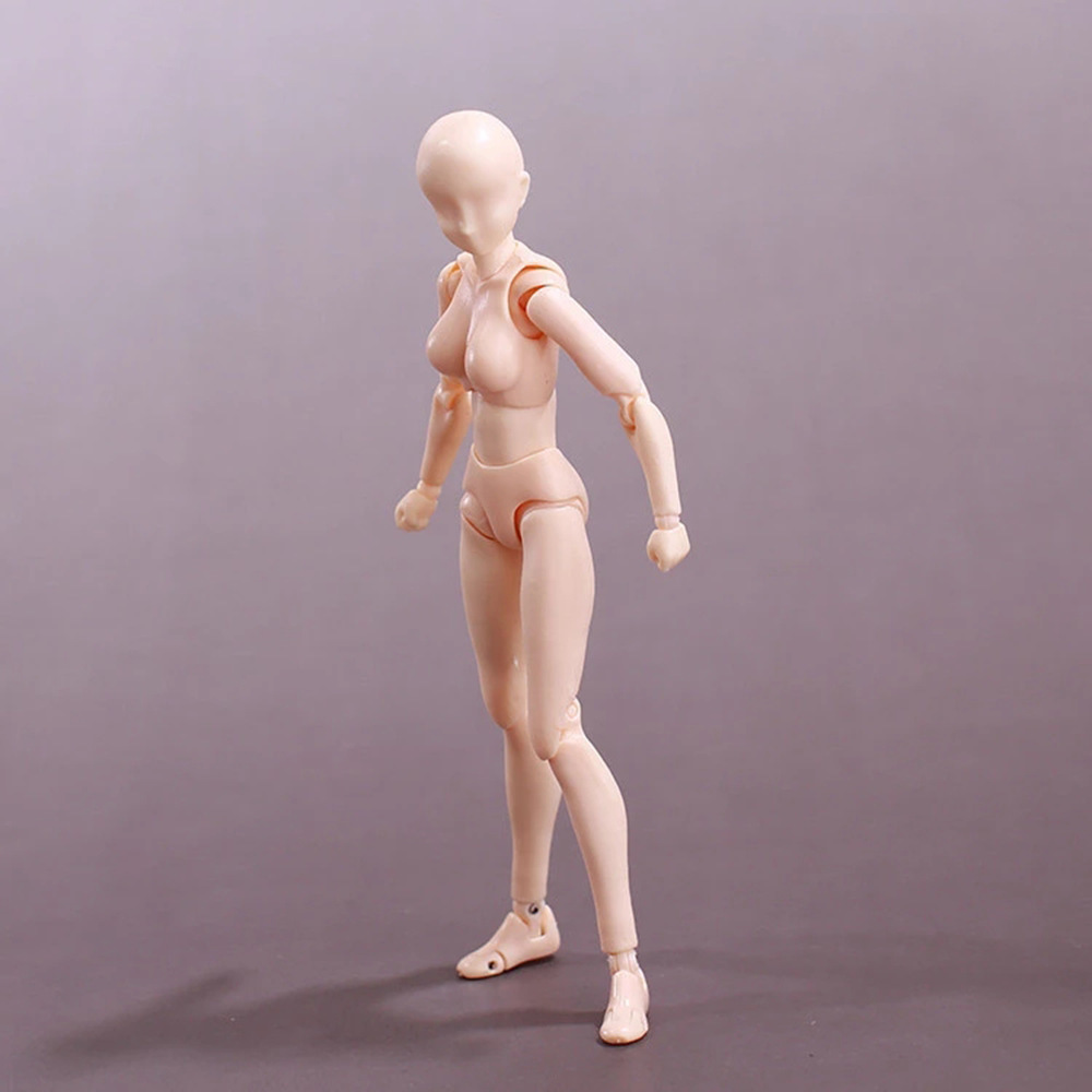 Men's and women's gray black flesh orange hand-made model Deluxe Edition painting tool joint movable doll hand-made