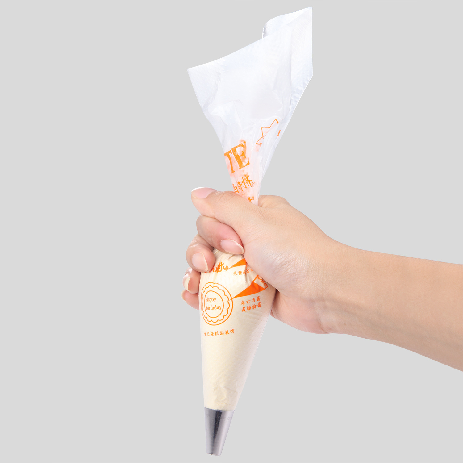 Pastry bag export version large, medium and small disposable cake decoration milking oil chocolate jam auxiliary pastry nozzle