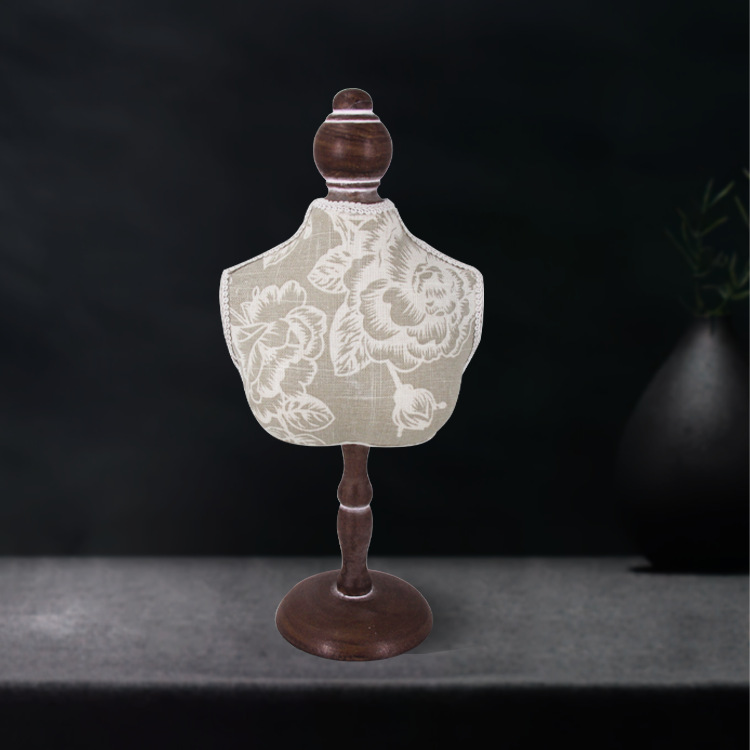 A generation of hair model jewelry rack necklace display rack classic gray pattern window decoration jewelry rack