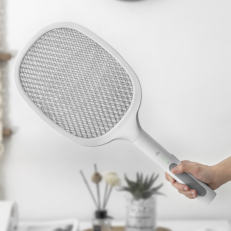Electric mosquito swatter rechargeable powerful household lithium battery three-in-one anti-mosquito folding electric mosquito swatter wholesale fly swatter generation