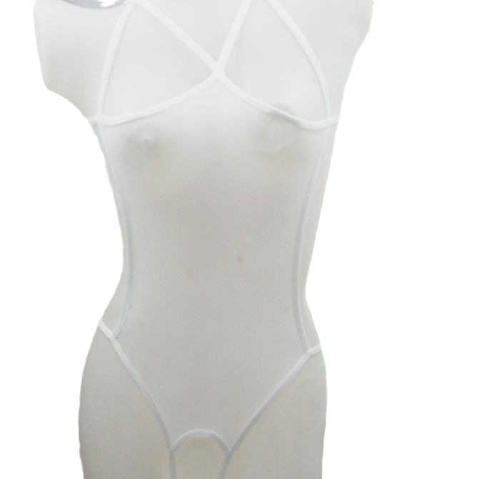 Sexy lingerie ladies sexy belly band mesh transparent sexy open crotch jumpsuit spot 8012_voghion.com