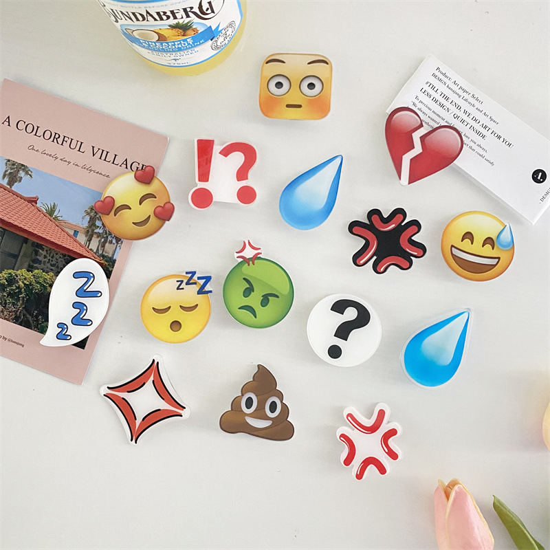 emoji water drop hairpin facial expression bag handmade hairpin acrylic sweat clip sweat drop hairpin side clip wholesale
