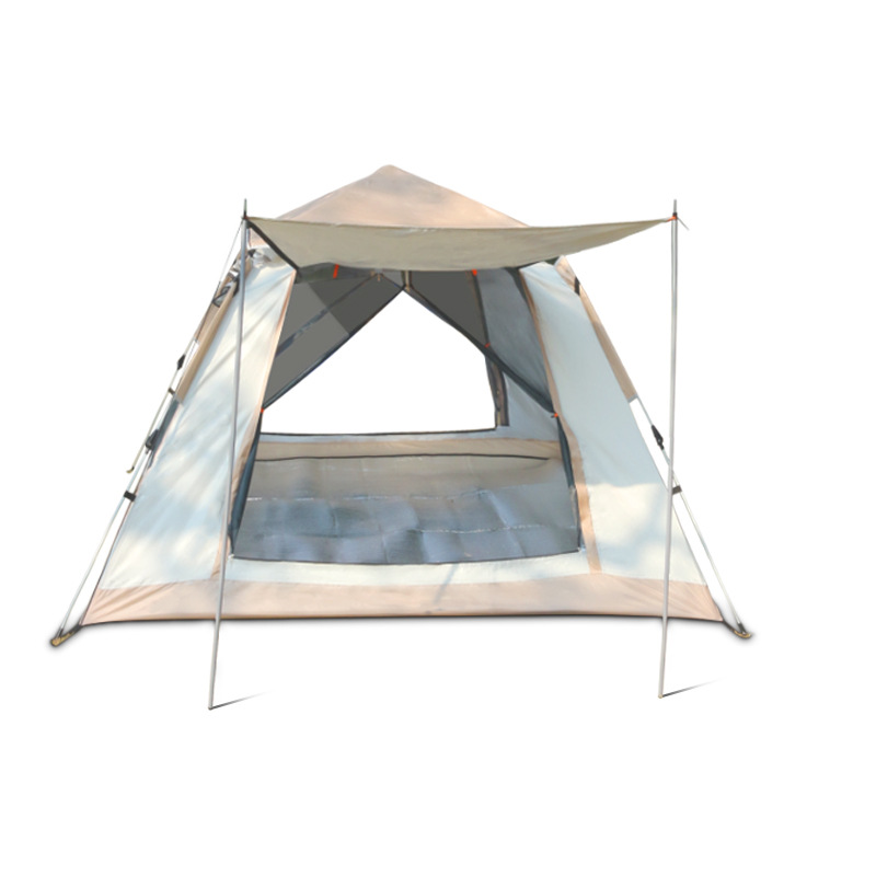 Tent outdoor automatic portable folding quick open multi-person camping beach four sides rainproof factory wholesale
