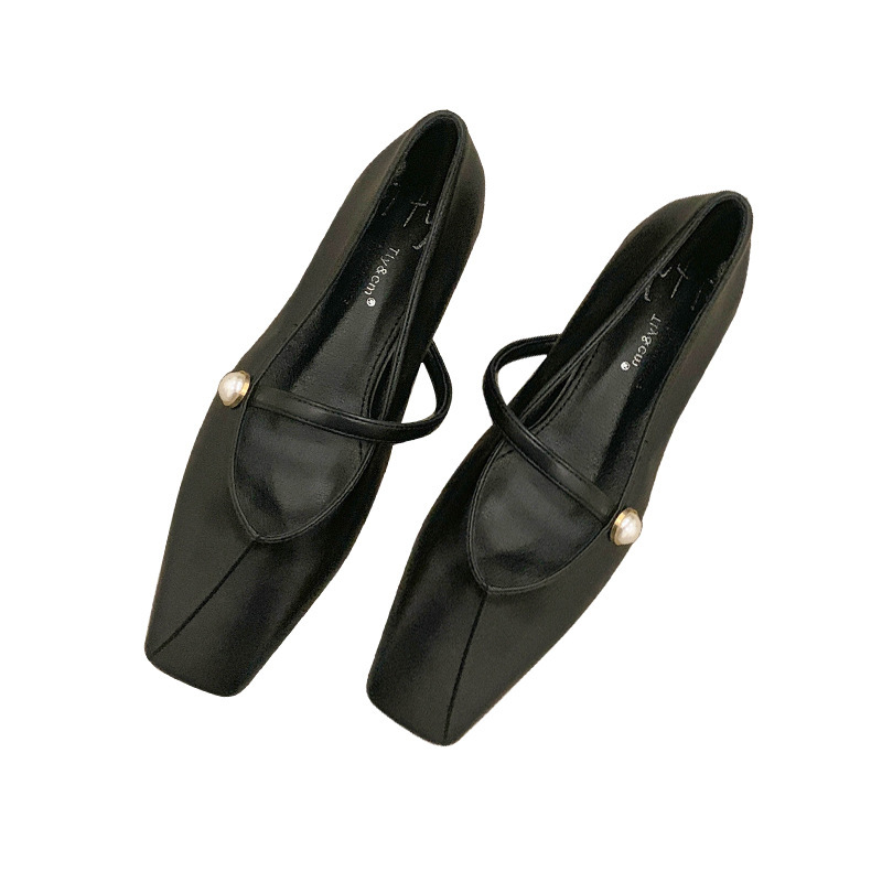 Flat single-layer shoes for women 2024 spring and autumn summer new versatile design Mary Jane women's shoes gentle wind evening shoes